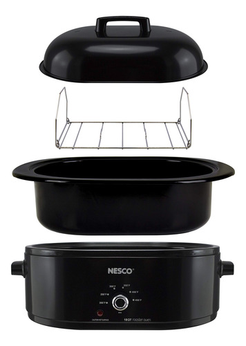 Horno Tostador 18 Litros Negro Portable Y Funcional