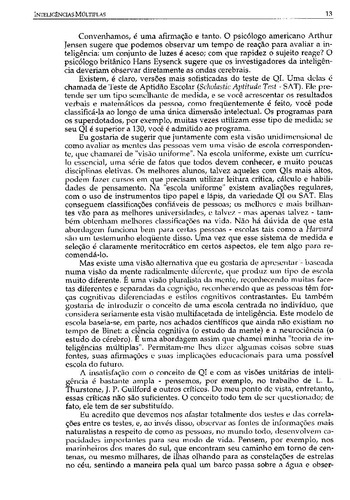 Inteligências múltiplas: A Teoria na Prática, de Gardner, Howard. Editorial Penso Editora Ltda., capa mole em português, 1995