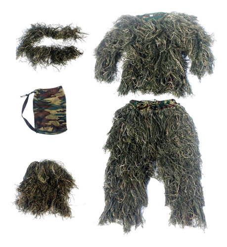 Traje Ghillie Para Hombre, Chaqueta, Ligero, Wargame [u]