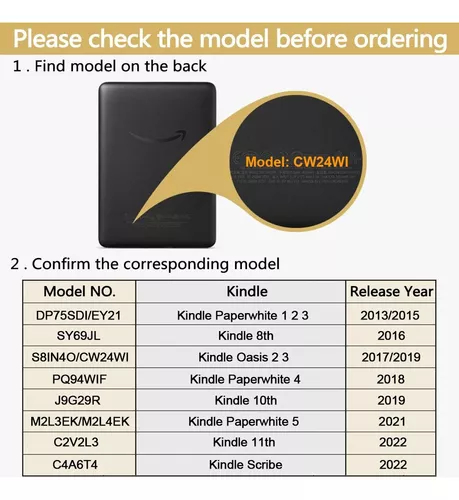 Funda Inteligente De 9/10a Generación Para Kindle Oasis 2/3