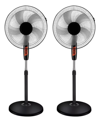 2pcs Ventiladores De Pie De Piso De Pedestal Con 5 Aspas