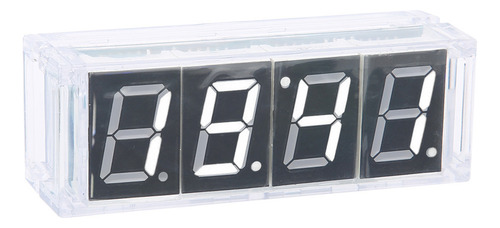 Kit De Reloj Led Digital Blanco Blanco De 4 Dígitos Para Bri