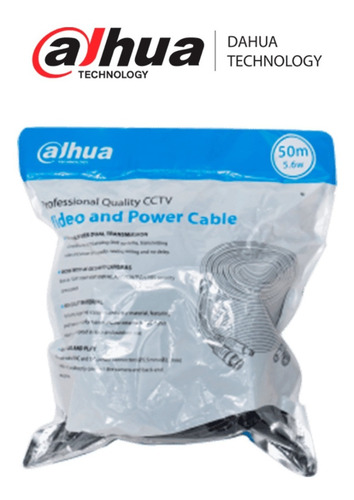 Imagen 2 de 4 de Dahua Cable Siames 50 Metros Para Camaras De Seguridad Cctv