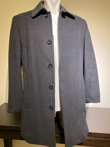 Banana Republic Abrigo De Lana Y Cashmere Gris 3/4 Talla M 