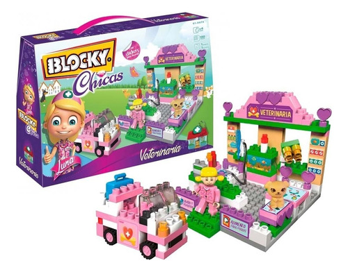 Blocky Chicas Veterinaria 150 Ladrillos Bloques Nena Luna