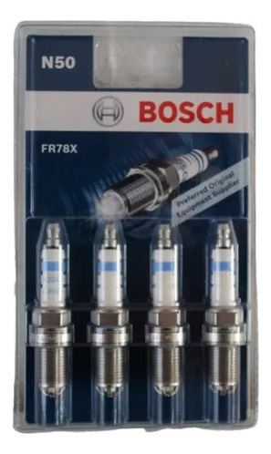Fr78 Bujia Bosch X4 Unidades 4 Electrodos En Cada Bujia 