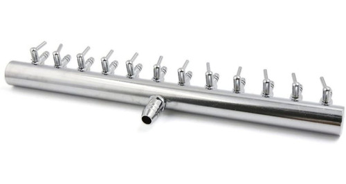 Uxcell Stainless Steel 12 Ways Air Flow Splitter Lever Contr