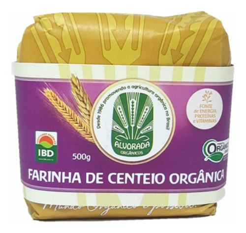 Kit 3x: Farinha De Centeio Orgânica Alvorada 500g