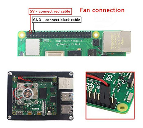 Ventilador Makerfocus Para Raspberry Pi 4, Ventilador De Ref