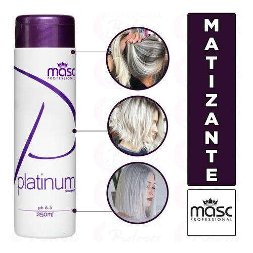 Shampoo Platinum Masc Professional 250g