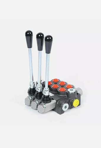 Imagen 7 de 7 de Válvula Control Hydraulica De 3 Palancas