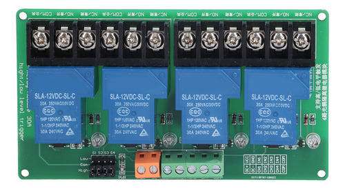 Relé De Placa Modular, Relé De Alta Y Baja Corriente, 4 Cana