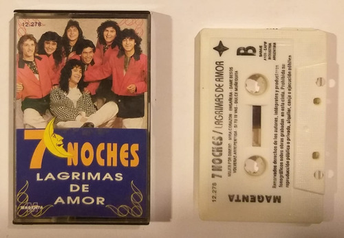 7 Noches - Lagrimas De Amor - Cassette