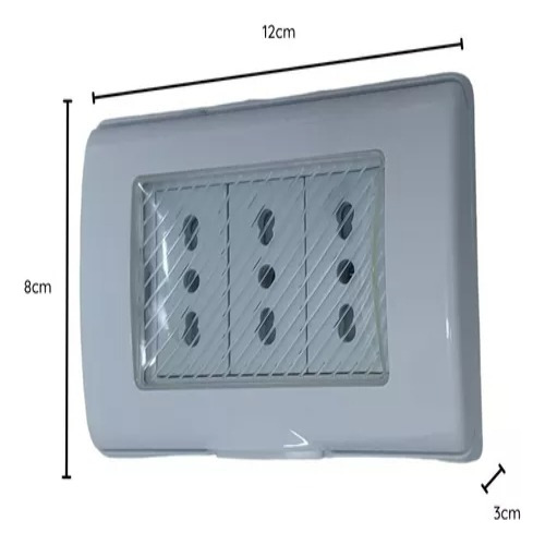 Tomacorriente Triple Hidrobox Embutido 10/16a Ip55 Stanford