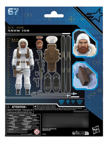 Serie clasificada Snow Job de Gi Joe Hasbro, 15 cm, comandos en acción