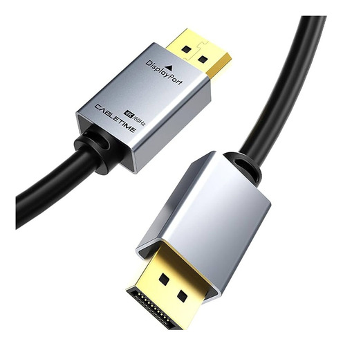 Cable Metal Pvc Displayport 1.2 4k Audio + Video Full Hd Pc