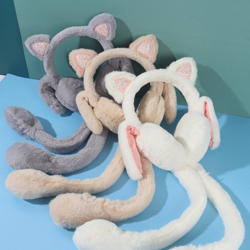 Orejeras De Felpa Para Gatos Que Se Mueven, Saltan Y Gatitos