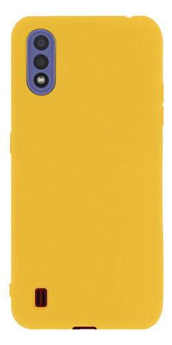 Capa colors Gcm Acessorios Galaxy A01 Flexível amarelo para Samsung Galaxy A01 Galaxy a01