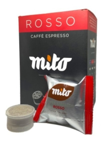 Pack 100 Capsulas Café Espresso Point Mito Blue-rosso 