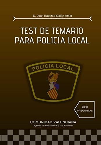 Test De Temario Para Policia Local