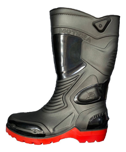 Botas Bota Motera Pvc Lluvia Moto Liviana Colores Hombre 