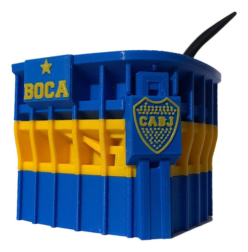 Mate En Forma De Cancha De Boca Bombonera Fútbol C/bombilla