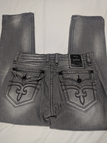 Jeans Pantalon Rock Revival Talla 34x34 Usado Moda Casual Tr