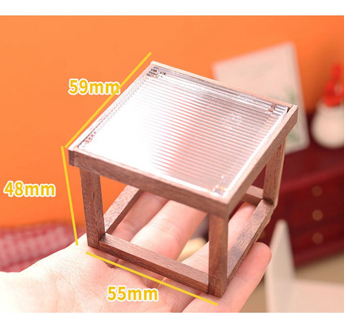 Mesa Auxiliar De Mesa De Café En Miniatura Con Forma De Casa