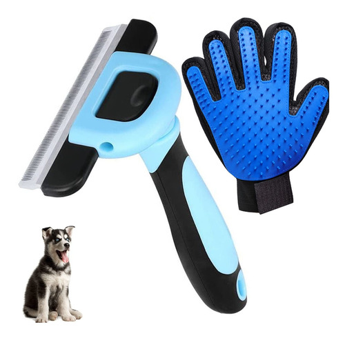 Lanimal Cepillo De Deshedding Para Perros Y Gatos: Reduce Ef