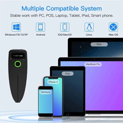 Leitor De Código De Barras Olpay Tdw7 Alfanumerico Bluetooth