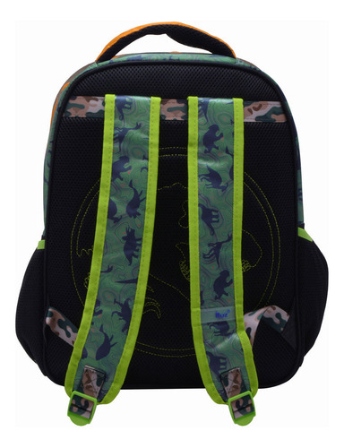 Mochila Primaria Infantil Universal Jurassic World 20 L Verde