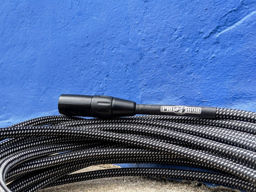 Imagen 5 de 5 de Pig Hog Phm30bkw Cable Tela Xlr De 9 Metros Para Micrófono