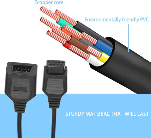 Jofong Cable De Extensión De Controlador De 9 Pines Para Av