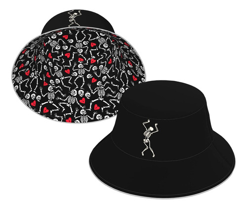 Sombrero De Pescador Reversible Para Mujer Y Hombre, Color