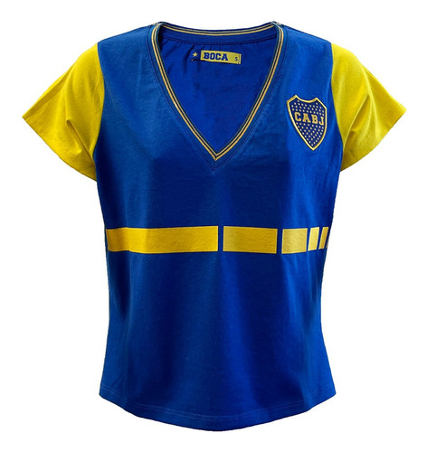 Remera Mujer Boca Juniors Licencia Oficial