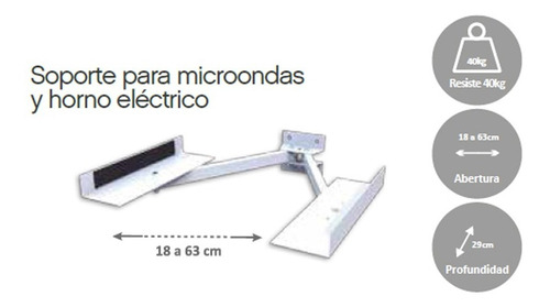 Soporte Para Horno Microondas Universal Regulable Reforzado