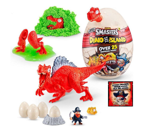 Huevo Epico Smashers Dino Island Zuru - Rojo