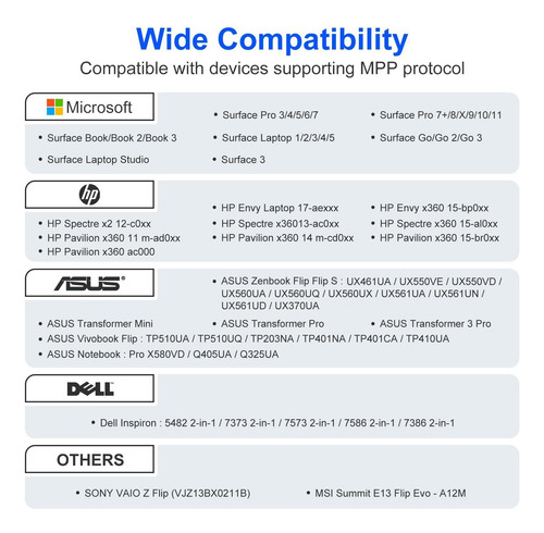 Lápiz Capacitivo Microsoft Surface Pen Surface Pro Para Surf