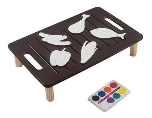 Kit Asador - Figuras Para Pintar Con Acuarelas - Cuot