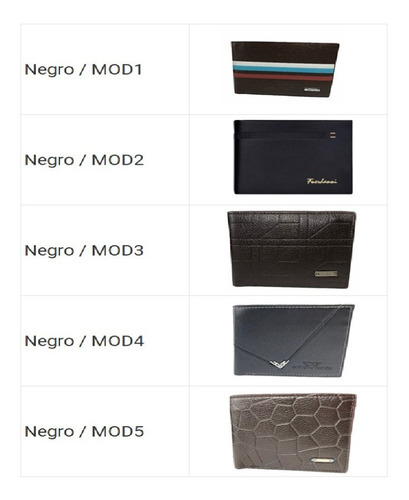 Imagen 2 de 5 de Cartera Billetera Tarjetero Para Caballero Elegante Lujo