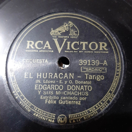 Pasta Edgardo Donato Sus Muchachos Rca Victor C196