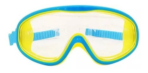 Antiparra Hydro® Natacion Mascara Pileta Buceo Junior Color Celeste/Amarillo