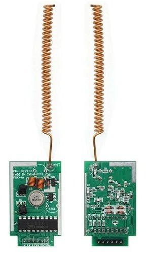 Modulo Receptor Y Transmisor Rf 433 Mhz 9v Control Remoto