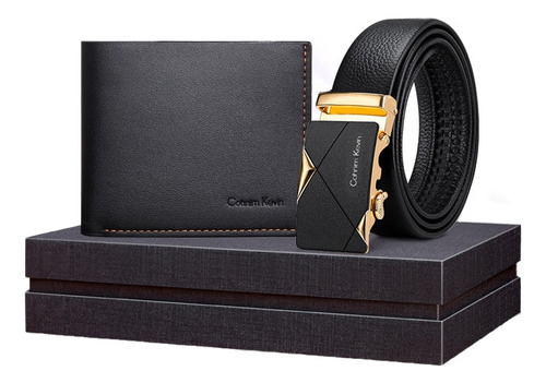 Cinturón Y Carteras Para Hombre,regalos Set Para Hombre