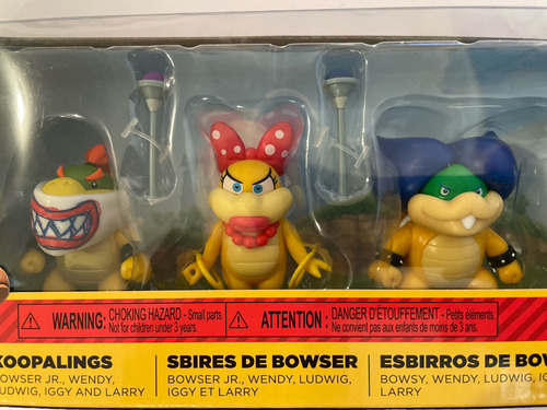 Koopalings Mario Bros Set 5 Koopalines Super Mario Jakks Pac (Usado)