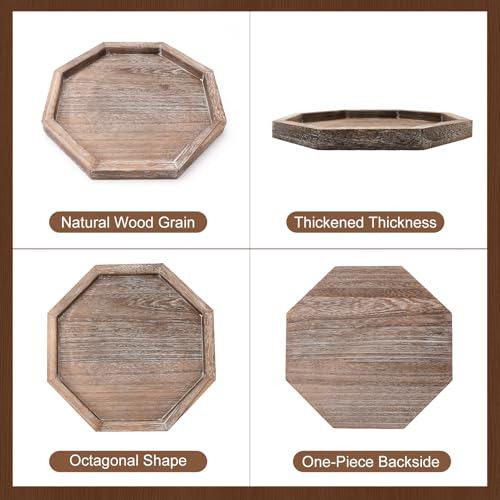 11 Bandejas De Madera Decorativas Para Servir En La Mesa D