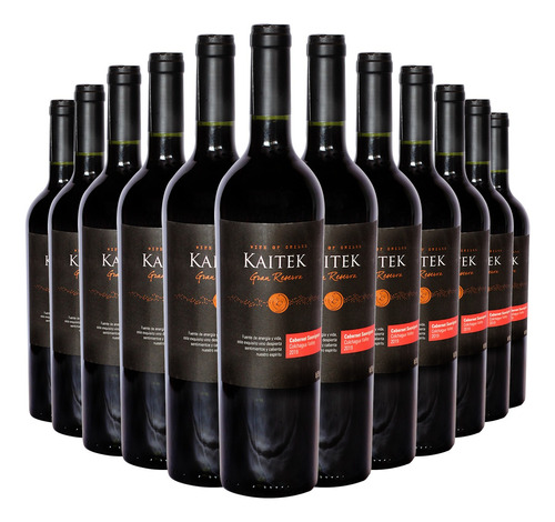 Kit Vinho Tinto Kaitek Gran R. C. Sauvignon - 750ml Cx C/12