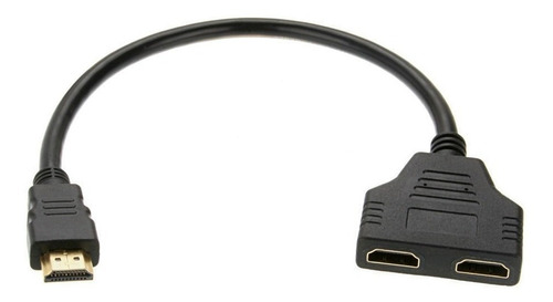 Cable Splitter Hdmi 1 Entrada 2 Salidas Hdmi 1080p Divisor