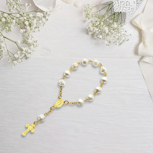 Zbl Católico Pulsera Crucifijo Cruz Rosarios Católicos Para