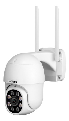 Cámara de seguridad Sricam SP028 con resolución de 3MP visión nocturna incluida blanca